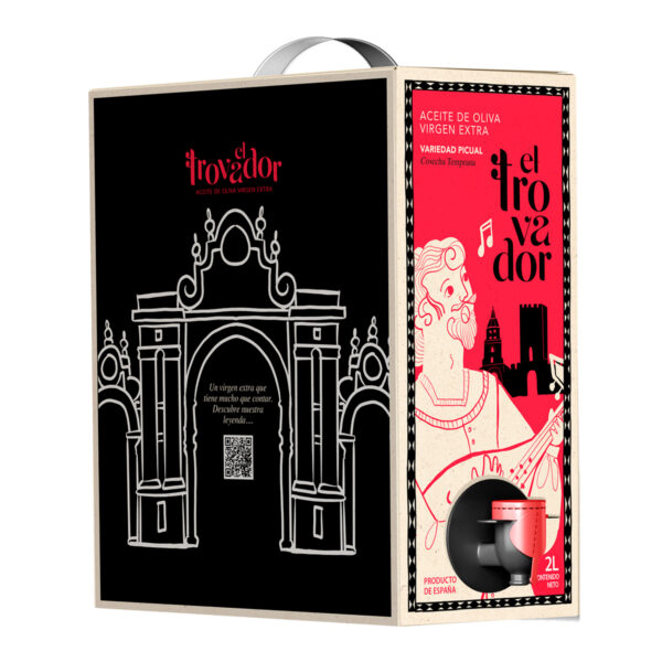BAG IN BOX 2 L – El Trovador Aceite de Oliva Virgen Extra Cosecha Temprana