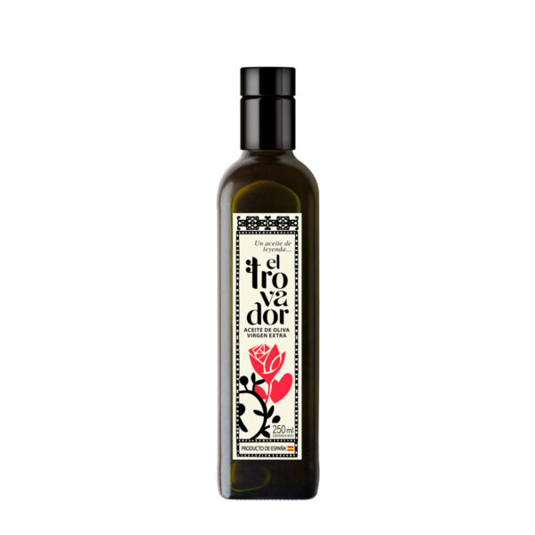 Caja de 15 botellas 250 ml - Aceite de Oliva Virgen Extra El Trovador