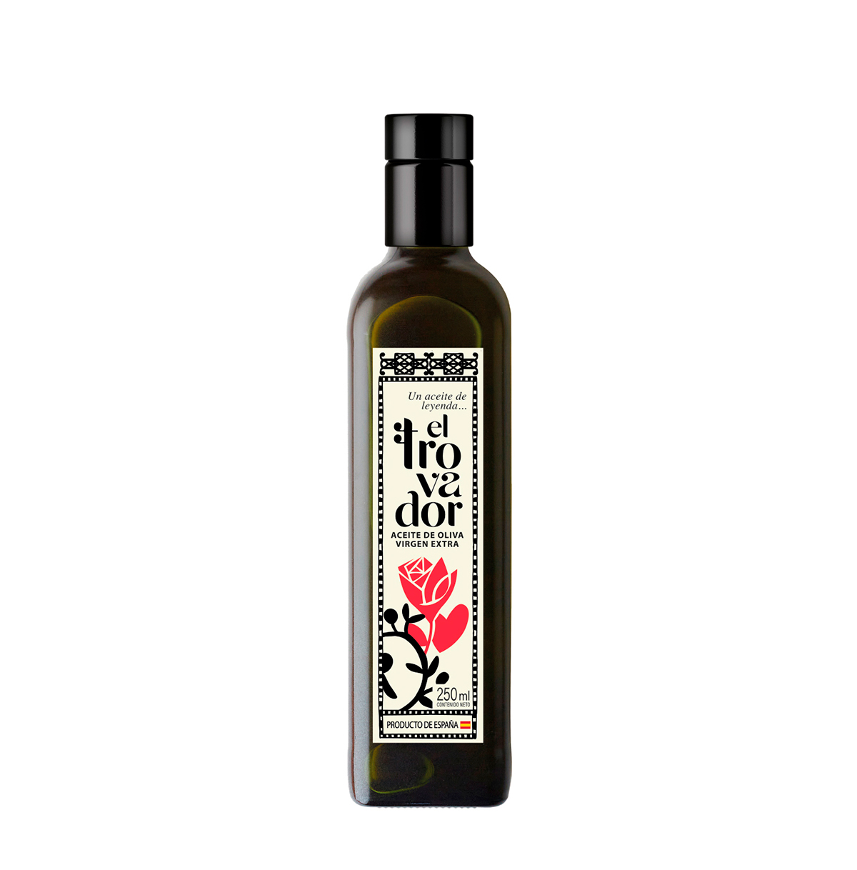 Caja de 15 botellas 250 ml - Aceite de Oliva Virgen Extra El Trovador