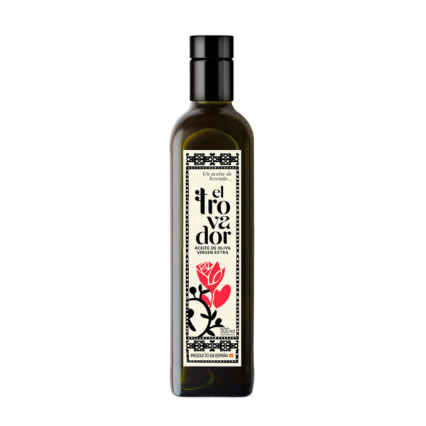 Caja de 12 botellas 500 ml - Aceite de Oliva Virgen Extra El Trovador