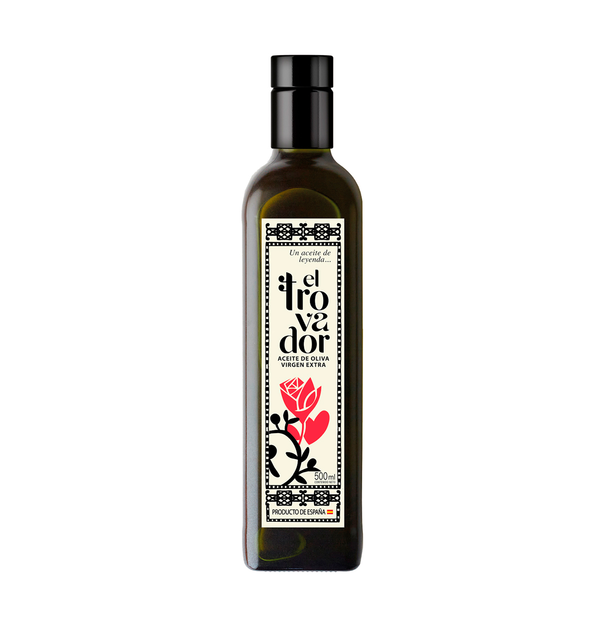 Caja de 12 botellas 500 ml - Aceite de Oliva Virgen Extra El Trovador