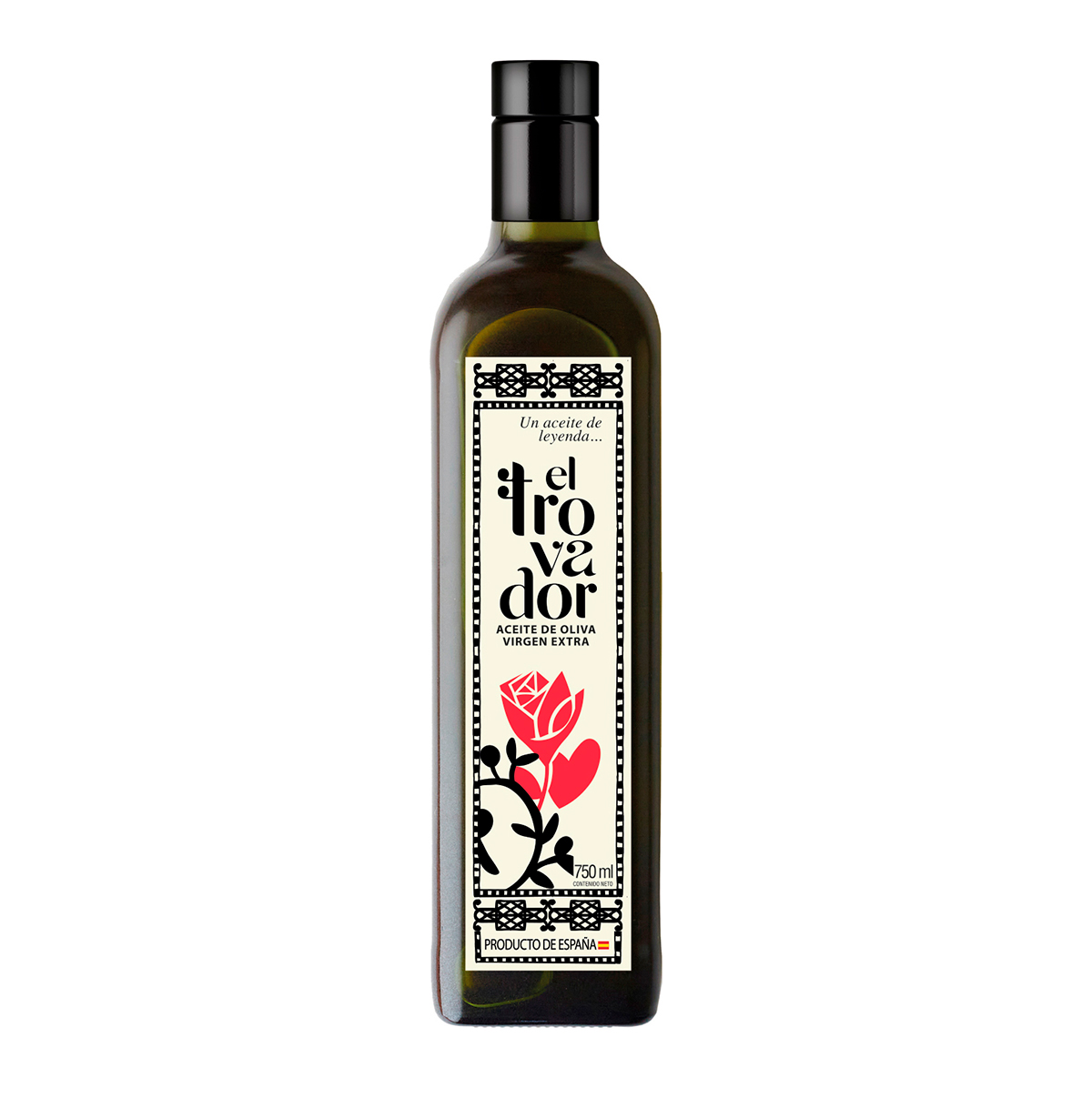 Caja de 15 botellas 750 ml - Aceite de Oliva Virgen Extra El Trovador